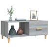 Mesa De Centro Madera Contrachapada Gris Sonoma 89,5x50x40 Cm