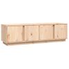 Mueble De Tv De Madera Maciza De Pino 140x40x40 Cm