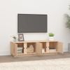 Mueble De Tv De Madera Maciza De Pino 140x40x40 Cm