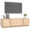 Mueble De Tv De Madera Maciza De Pino 140x40x40 Cm