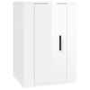 Muebles Para Tv De Pared 2 Unidades Blanco Brillante 40x34,5x60 Cm