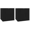 Muebles Para Tv De Pared 2 Unidades Negro 40x34,5x40 Cm