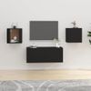 Muebles Para Tv De Pared 2 Unidades Negro 40x34,5x40 Cm