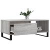 Mesa De Centro Madera Contrachapada Gris Sonoma 90x50x36,5 Cm