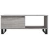 Mesa De Centro Madera Contrachapada Gris Sonoma 90x50x36,5 Cm