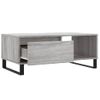 Mesa De Centro Madera Contrachapada Gris Sonoma 90x50x36,5 Cm