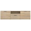 Mueble De Tv Madera Contrachapada Roble Sonoma 140x35x40 Cm