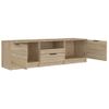 Mueble De Tv Madera Contrachapada Roble Sonoma 140x35x40 Cm