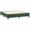 Estructura De Cama Box Spring Terciopelo Verde Oscuro 180x200cm