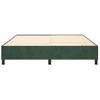 Estructura De Cama Box Spring Terciopelo Verde Oscuro 180x200cm