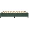 Estructura De Cama Box Spring Terciopelo Verde Oscuro 180x200cm