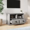 Mueble Para Tv Madera Contrachapada Gris Sonoma 80x35x50 Cm