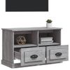 Mueble Para Tv Madera Contrachapada Gris Sonoma 80x35x50 Cm