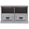 Mueble Para Tv Madera Contrachapada Gris Sonoma 80x35x50 Cm