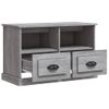 Mueble Para Tv Madera Contrachapada Gris Sonoma 80x35x50 Cm