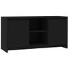 Mueble Para Tv Madera Contrachapada Negro 102x37,5x52,5 Cm