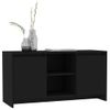 Mueble Para Tv Madera Contrachapada Negro 102x37,5x52,5 Cm