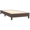 Estructura De Cama Box Spring Cuero Sintético Marrón 90x190 Cm