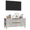 Mueble De Tv Madera Contrachapada Gris Hormigón 102x44,5x50 Cm