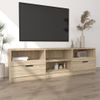 Mueble De Tv Madera Contrachapada Roble Sonoma 150x33,5x45 Cm