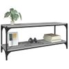 Mueble Para Tv Contrachapada Y Acero Gris Sonoma 100x33x41 Cm