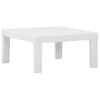 Set De Muebles De Jardín 4 Piezas Con Cojines Plástico Blanco