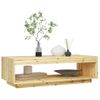 Mesa De Centro De Madera Maciza De Abeto 110x50x33,5 Cm