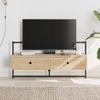 Mueble Tv De Pared Madera Ingeniería Roble Sonoma 100,5x30x51cm