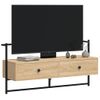 Mueble Tv De Pared Madera Ingeniería Roble Sonoma 100,5x30x51cm