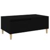 Mesa De Centro Madera Contrachapada Negro 90x50x36,5 Cm