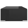 Soporte Para Tv/elevador Monitor Cristal Negro 40x25x11 Cm