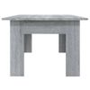 Mesa De Centro De Madera Contrachapada Gris Sonoma 100x60x42 Cm