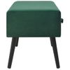 Mesa De Centro De Terciopelo Verde 80x40x46 Cm