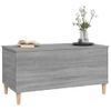 Mesa De Centro Madera Contrachapada Gris Sonoma 90x44,5x45 Cm