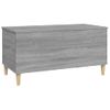 Mesa De Centro Madera Contrachapada Gris Sonoma 90x44,5x45 Cm