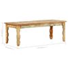 Mesa De Centro De Madera Maciza Reciclada 110x50x40 Cm