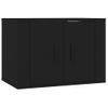 Mueble Para Tv De Pared Negro 57x34,5x40 Cm