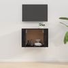 Mueble Para Tv De Pared Negro 57x34,5x40 Cm