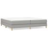 Estructura De Cama Box Spring Tela Gris Claro 200x200 Cm