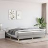 Estructura De Cama Box Spring Tela Gris Claro 200x200 Cm