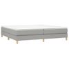 Estructura De Cama Box Spring Tela Gris Claro 200x200 Cm