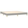 Estructura De Cama Box Spring Tela Gris Claro 200x200 Cm