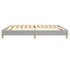 Estructura De Cama Box Spring Tela Gris Claro 200x200 Cm