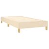 Estructura De Cama Box Spring Tela Color Crema 90x200 Cm