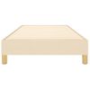 Estructura De Cama Box Spring Tela Color Crema 90x200 Cm