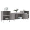 Mueble Para Tv Madera Contrachapada Gris Sonoma 160x35x55 Cm