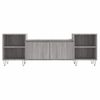 Mueble Para Tv Madera Contrachapada Gris Sonoma 160x35x55 Cm