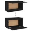 Muebles Para Tv 3 Piezas Madera Maciza De Pino Negro