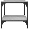 Mesa De Centro Madera Contrachapada Gris Sonoma 50x50x40 Cm