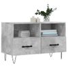 Mueble Para Tv Madera Contrachapada Gris Hormigón 80x36x50 Cm